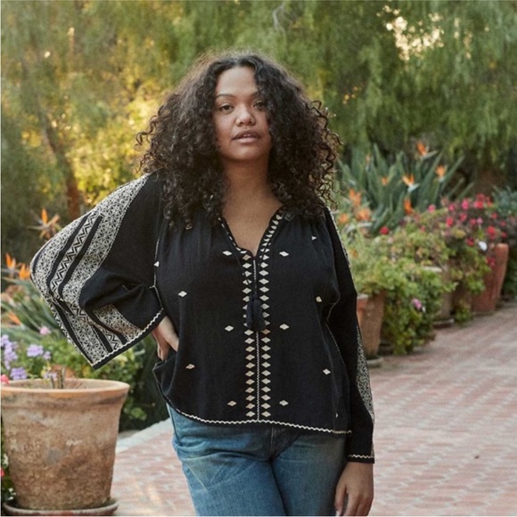 NWT Doen Valadon black embroidered top - Picture 10 of 10